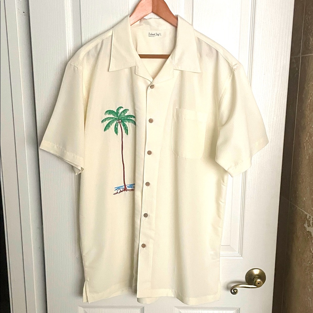 Island Jay - Cream Camp Shirt